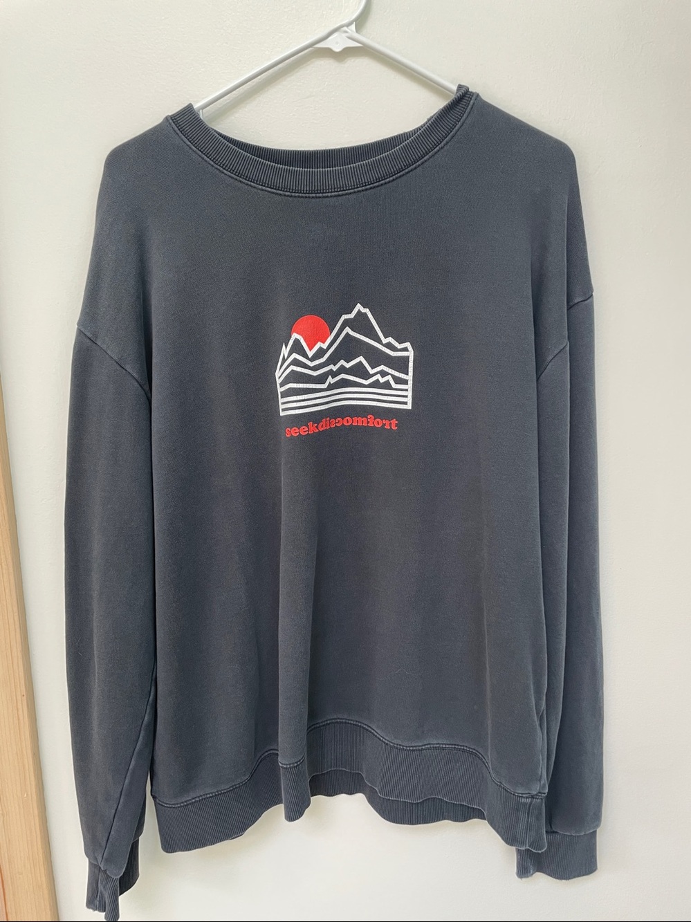 Seek Discomfort Black Sweatshirt
